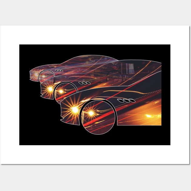 Trailing light trails Italian super sports cars Wall Art by ownedandloved